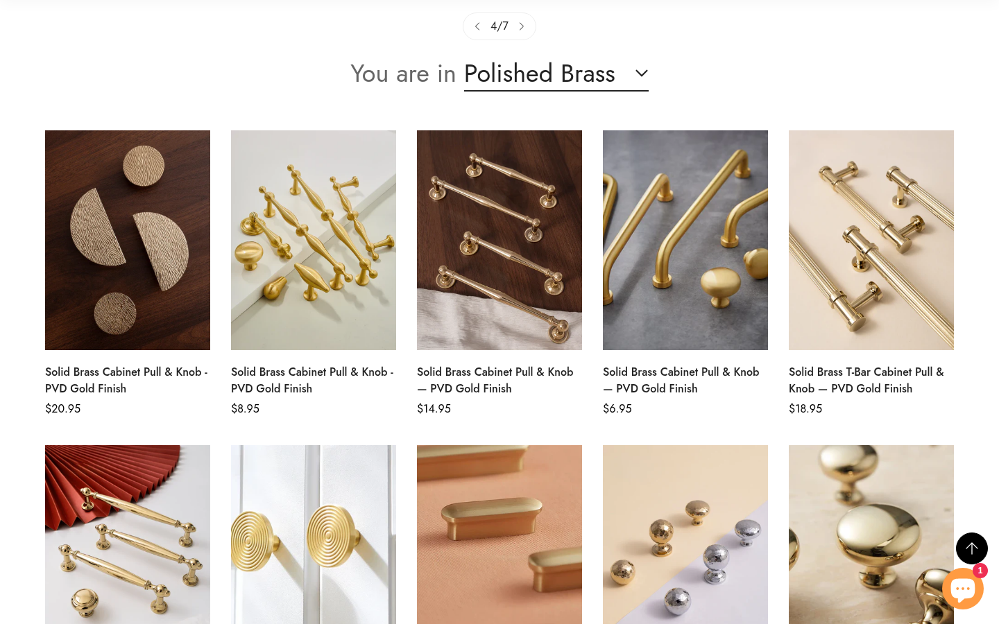 Product cards screenshot