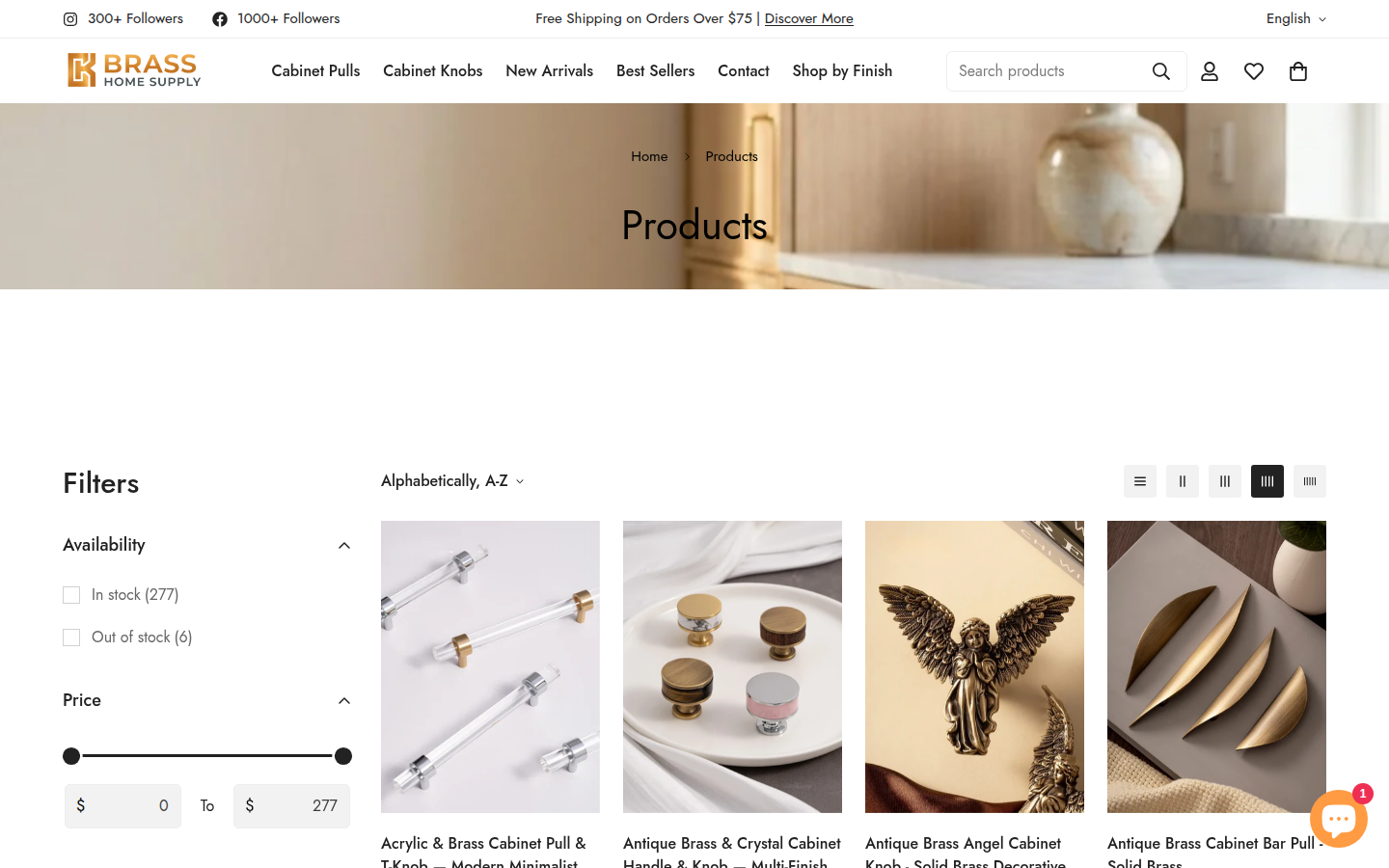 Collection page screenshot