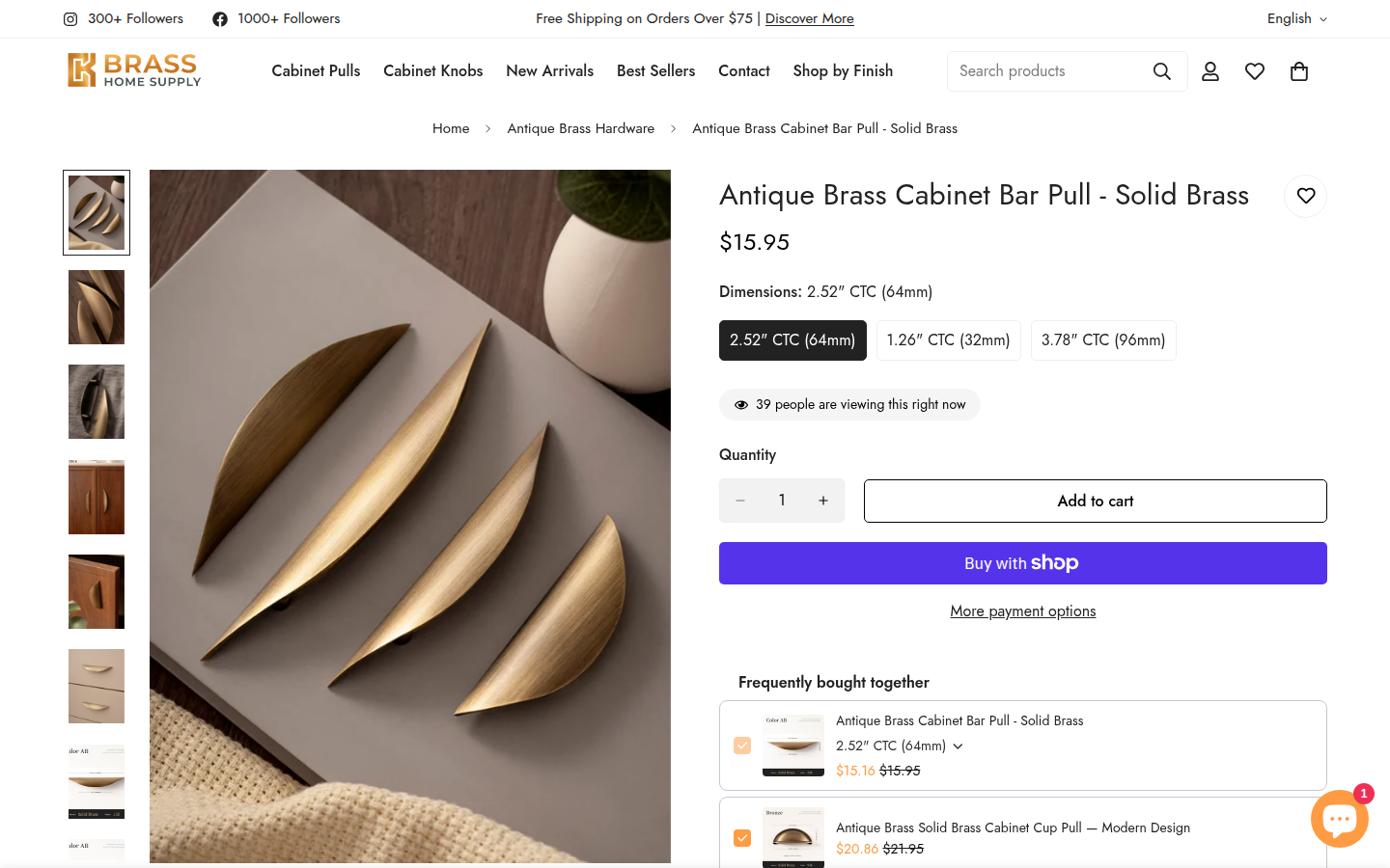 Product images screenshot