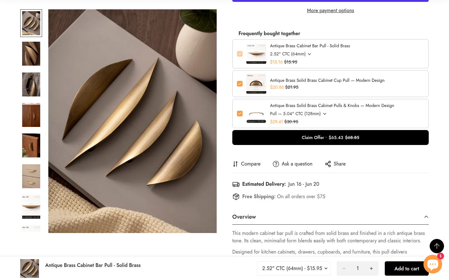 Buy section screenshot